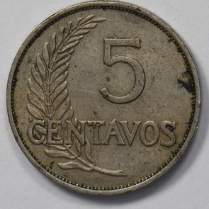 Peru 1941 5 Centavos XF Dirt in Legends Head of Ceres P903538 combine shipping1