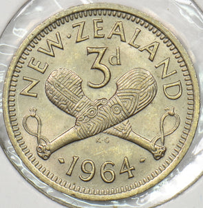 New Zealand 1964 3 Pence P150260 combine shipping1