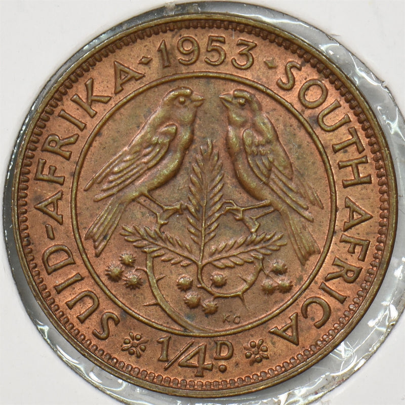 South Africa 1953 1/4 Penny Sparrows animal P900317 combine shipping0