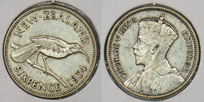 New Zealand 1934 6 Pence Bird animal P290400 combine shipping0