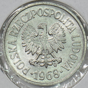 Poland 1968 10 Groszy Gem BU Eagle P190527 combine shipping0