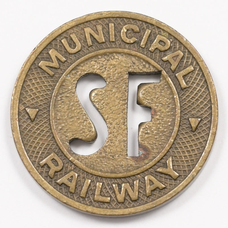 San Francisco Municipal Railway Transit Token One Fare P1917570