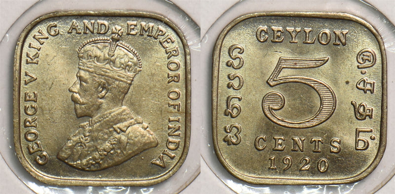 Ceylon 1920 5 Cents P290179 combine shipping0