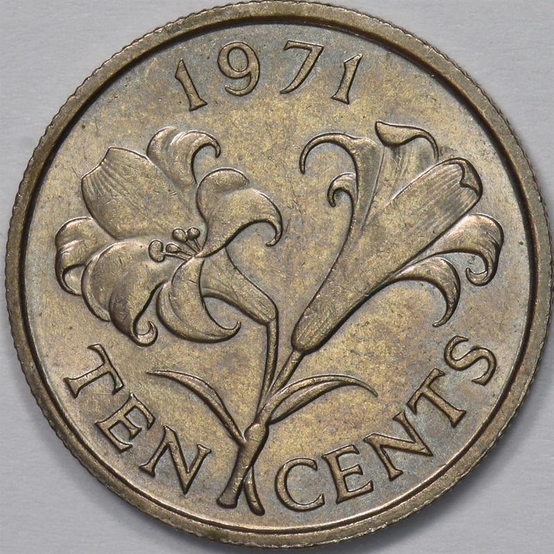 Bermuda 1971 Elizabeth II 10 Cents P9031270