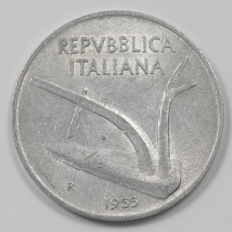 Italy 1955-R Republic 10 Lire P9046560