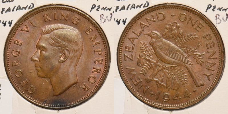 New Zealand 1944 Penny Bird animal P240043 combine shipping0
