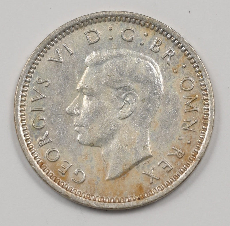 United Kingdom 1944 George VI 3 Pence Silver P9043070
