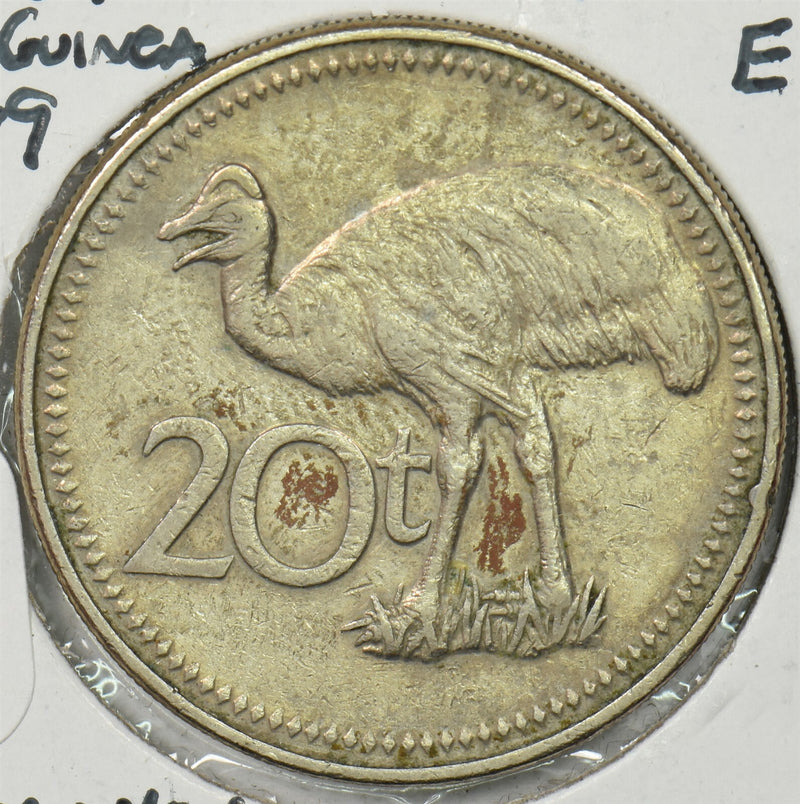 Papua New Guinea 1999 20 Toea Cassowary animal P900396 combine shipping0