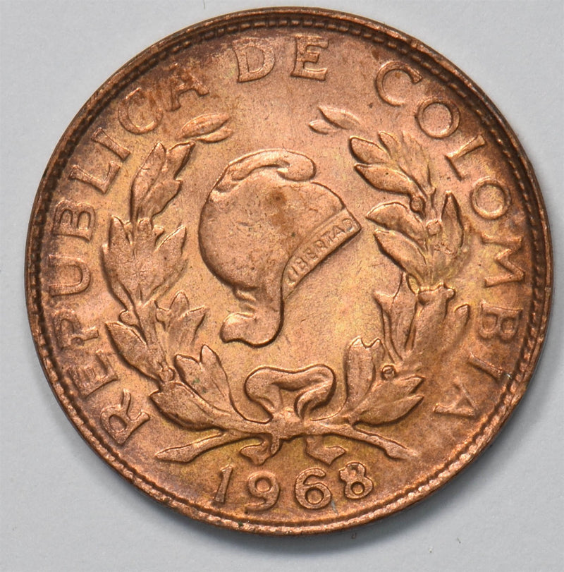 Colombia 1968 Centavo Jacobin liberty cap P903410 combine shipping0