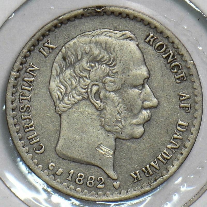 Denmark 1882 10 Ore Dolphin animal P490003 combine shipping0