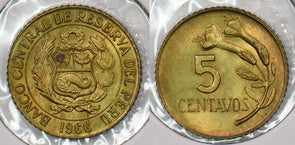 Peru 1966 5 Centavos P190300 combine shipping0