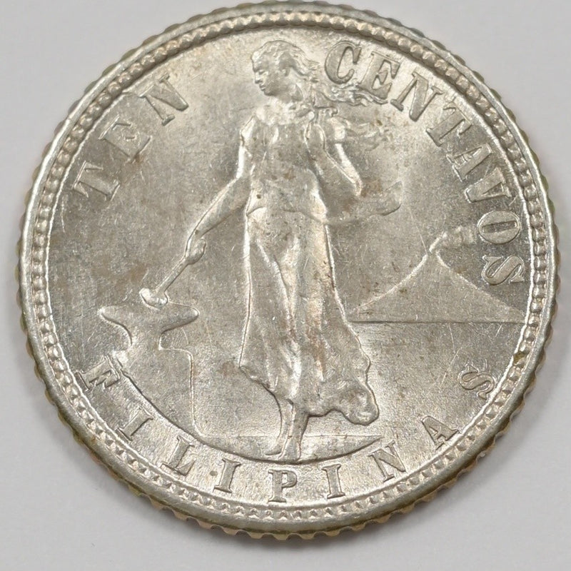 Philippines 1944-D Commonwealth 10 Centavos Silver P1916160