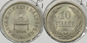 Hungary 1908 10 Filler Gem BU P490194 combine shipping0