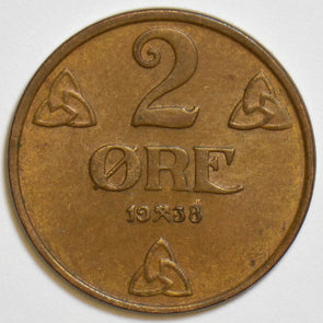 Norway 1938 2 Ore P290020 combine shipping1