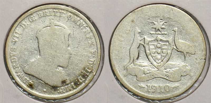 Australia 1910 Shilling Emu Kangaroo animal P150066 combine shipping0