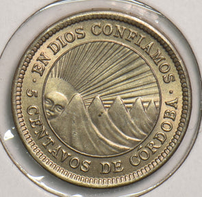 Nicaragua 1954 5 Centavos P290245 combine shipping2