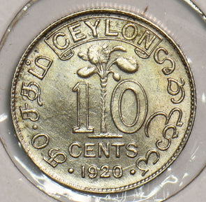 Ceylon 1920 10 Cents P290339 combine shipping2