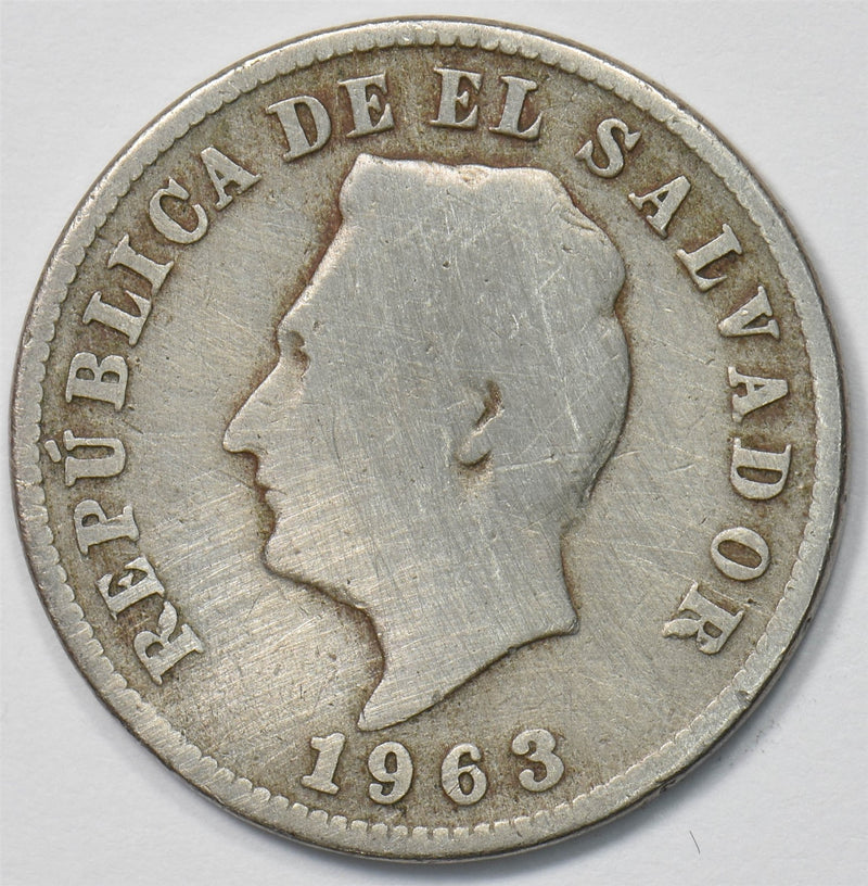 El Salvador 1963 5 Centavos Francisco Morazan P903516 combine shipping0