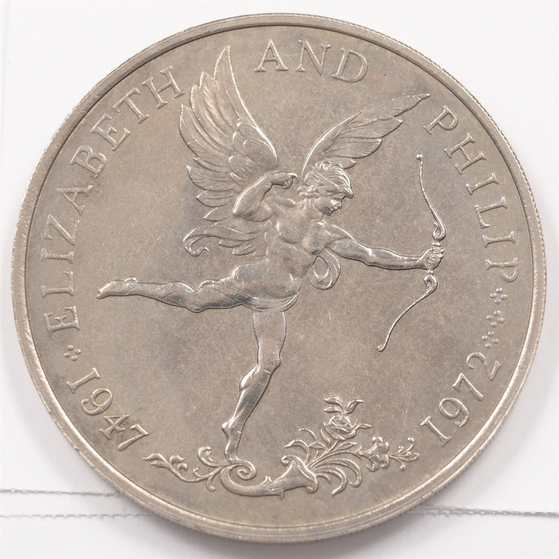 Guernsey 1972 Wedding Anniversary-Elizabeth II 25 Pence P9047890