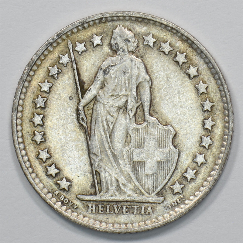 Switzerland 1950-B 1/2 Franc Silver P1511830
