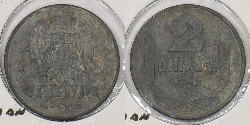 Serbia 1942 2 Dinar P190302 combine shipping0