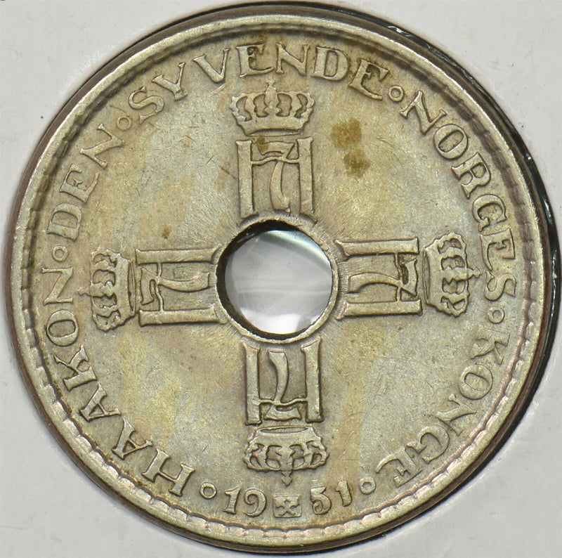 Norway 1951 Krone P190362 combine shipping0