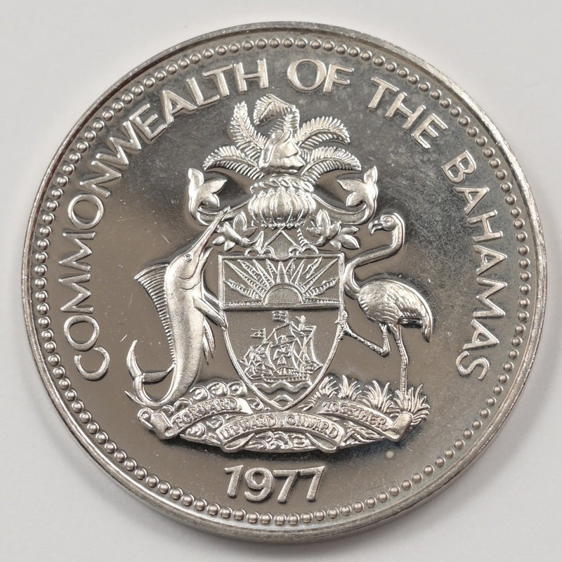Bahamas 1977-FM Elizabeth II-Pineapple 5 Cents Proof P9040350