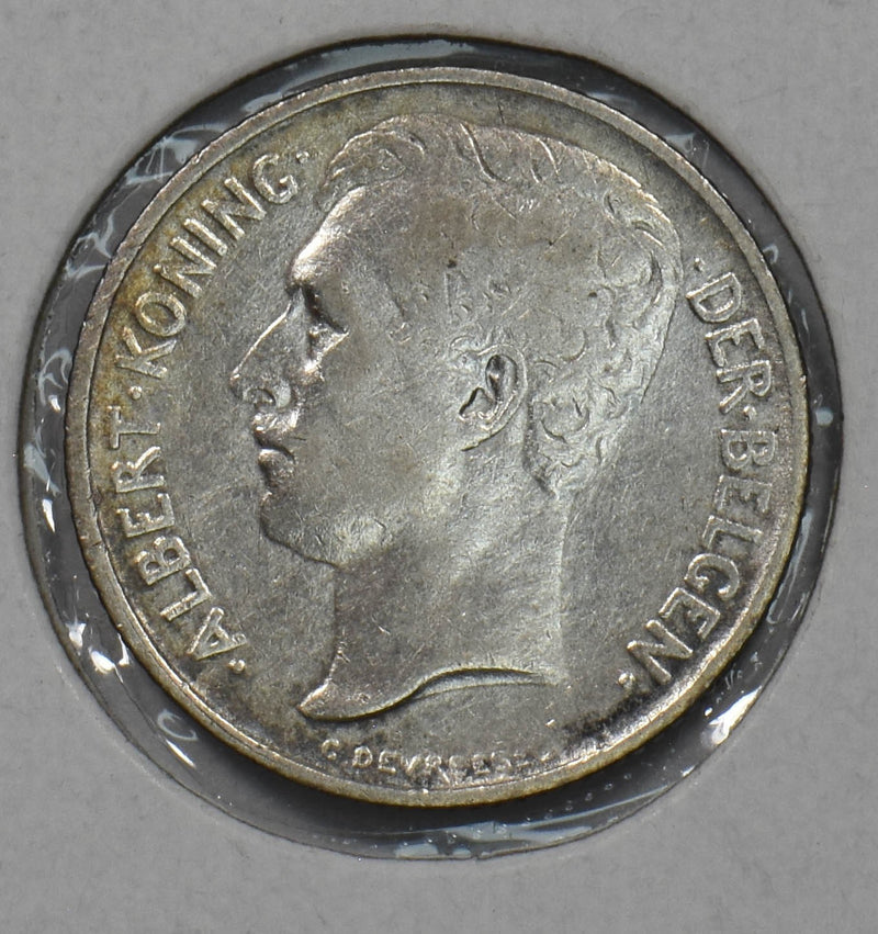 Belgium 1911 50 Centimes Silver Albert I P150876 combine shipping0