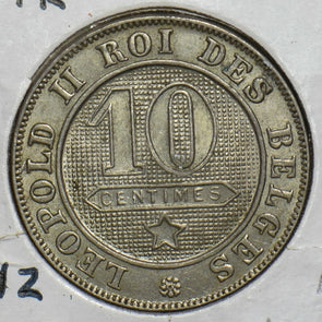 Belgium 1898 10 Centimes BU P290103 combine shipping1
