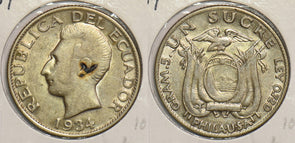 Ecuador 1934 Sucre P240040 combine shipping0