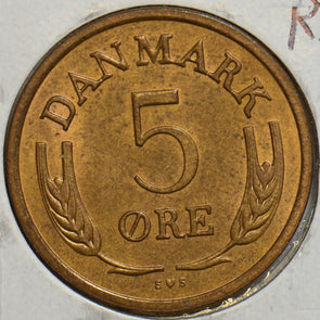 Denmark 1972 5 Ore P490070 combine shipping1