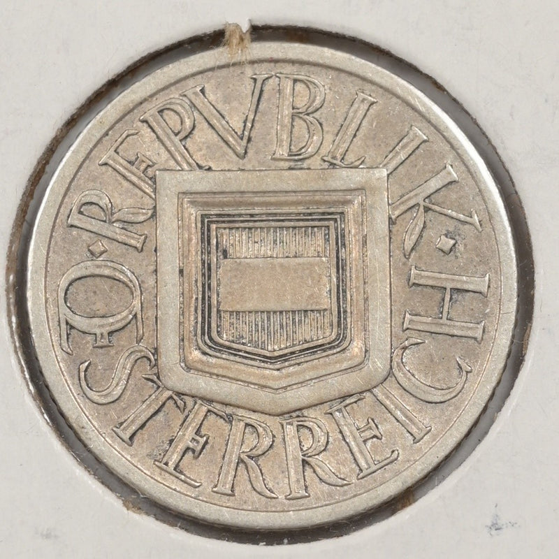 Austria 1925 First Republic 1/2 Schilling Silver P1915100