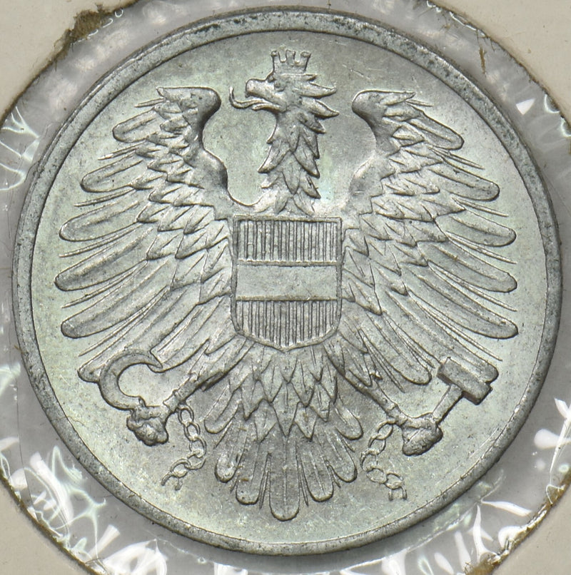 Austria 1965 2 Groschen Eagle animal P190359 combine shipping0