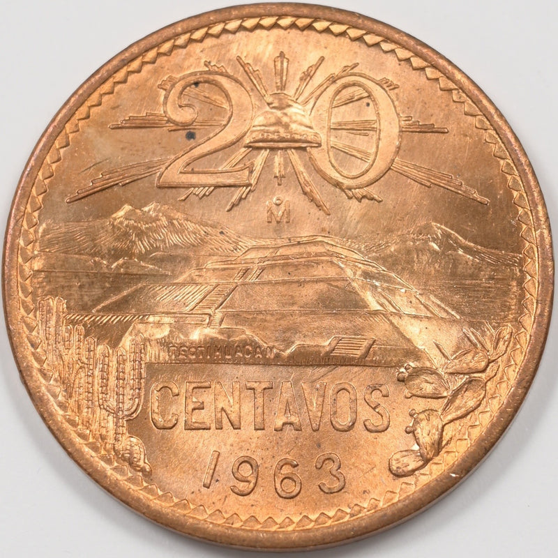 Mexico 1963-MO National Emblem 20 Centavos P9044850