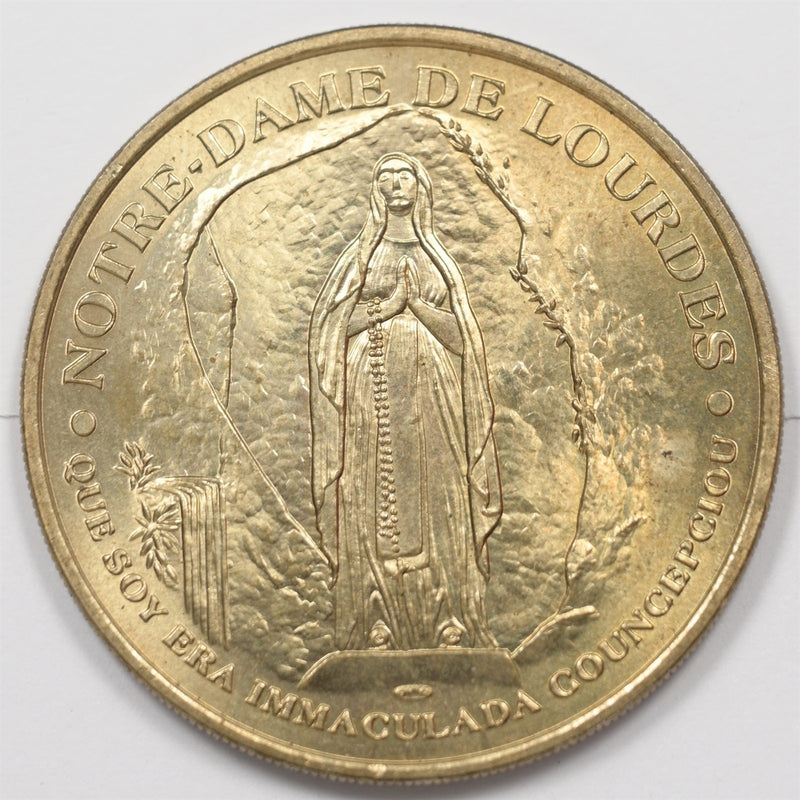 France A.D. 2000 Religious Copper Medal /Token-Notre Dame de Lourdes P1513950