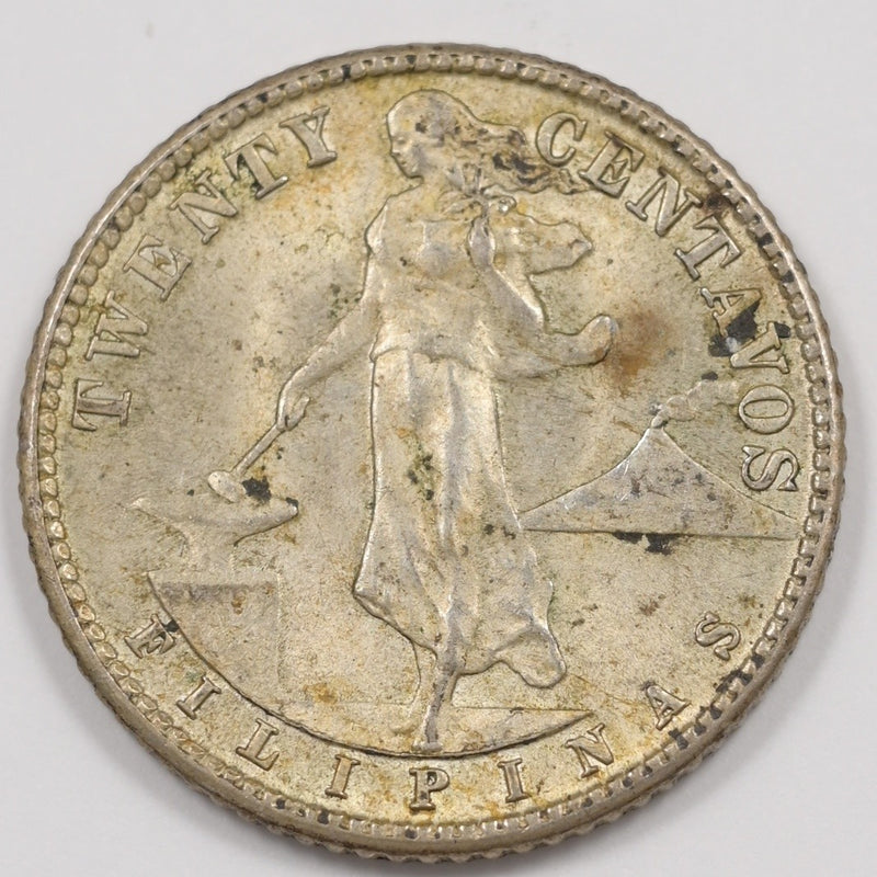 Philippines 1944-D Commonwealth 20 Centavos Silver P1917560