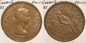 New Zealand 1955 Penny Bird animal P150106 combine shipping0