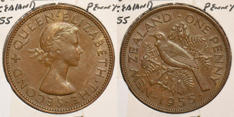 New Zealand 1955 Penny Bird animal P150106 combine shipping0