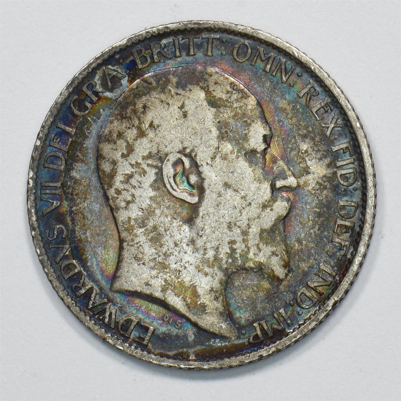 United Kingdom 1905 Edward VII 6 Pence Silver P1511600