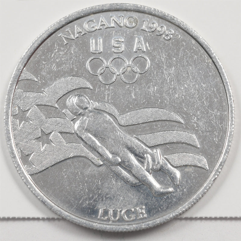 USA 1998 Nagano Winter Olympics USA Luge Commemorative Token P9041820