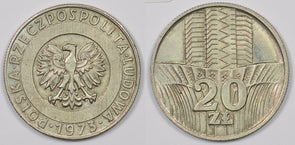 Poland 1973 20 Zlotych P190279 combine shipping0