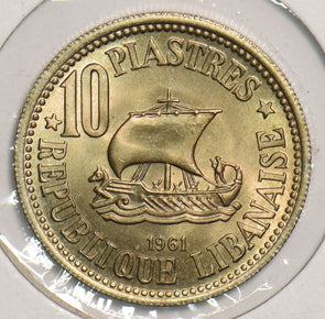 Lebanon 1961 10 Piastres P290264 combine shipping2