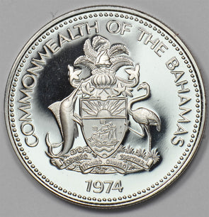Bahamas 1974-f 25 Cents Sail boat P903484 combine shipping0