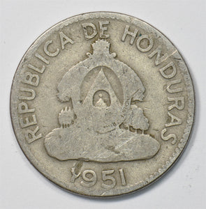 Honduras 1951 10 Centavos Pyramid P903505 combine shipping0