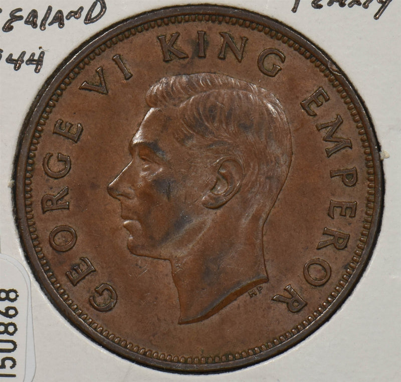 New Zealand 1944 Penny King George VI P150868 combine shipping0