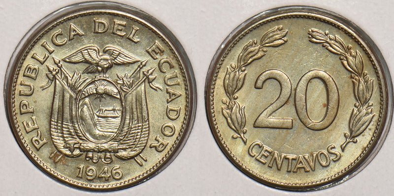 Ecuador 1946 20 Centavos P240017 combine shipping0