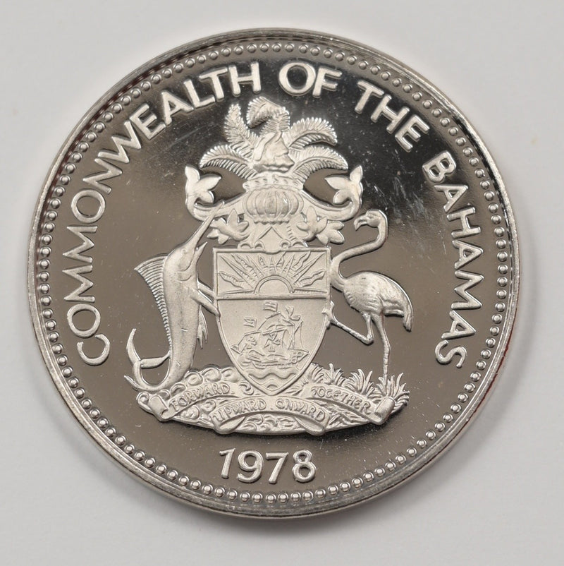 Bahamas 1978-FM Elizabeth II-Pineapple 5 Cents Proof P9040430