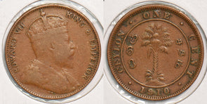 Ceylon 1910 Cent P150111 combine shipping0