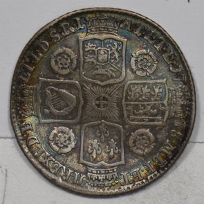 Great Britain 1743 Shilling Silver Toned Georgius II P490401 combine shipping1