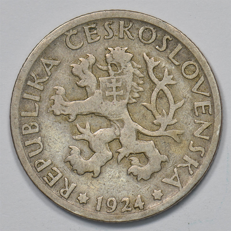 Czechoslovakia 1924 First Republic Koruna P9031050